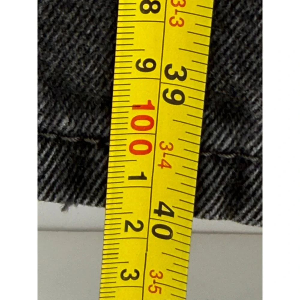 Levis 505 Regular Fit Mens Black Straight Leg Denim Jeans Sz 34x32